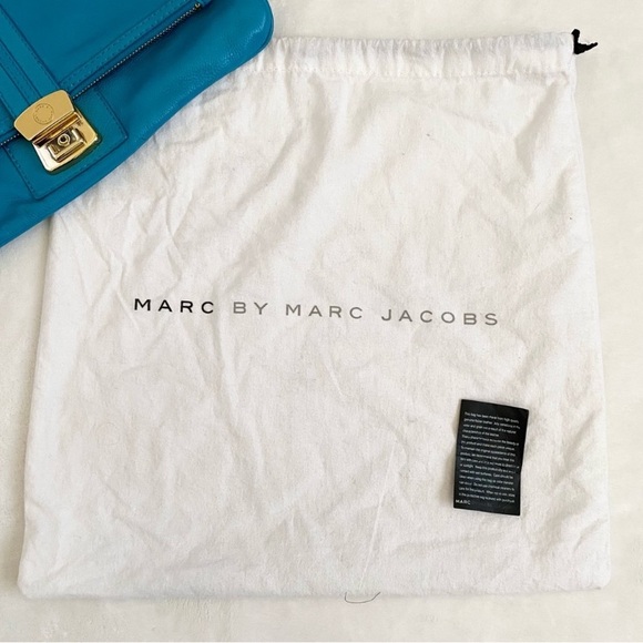 Marc by Marc Jacobs Turquoise Leather Magazine Clutch - Picture 13 of 14